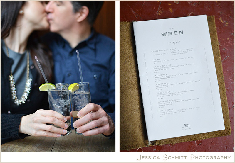 NYC wedding engagement photography at The Wren