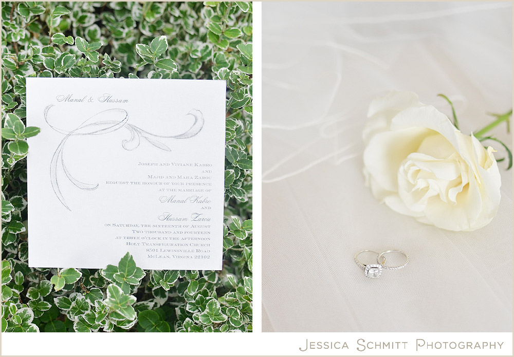 Simple elegant wedding invitation