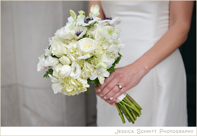 mixes flower white wedding bouquet