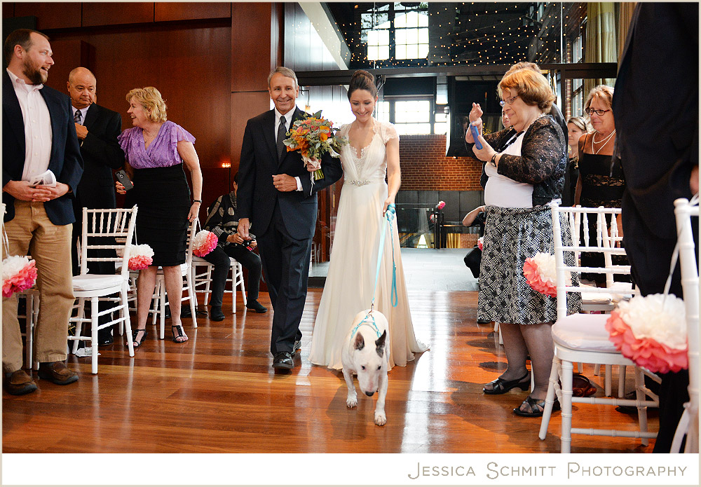 Wedding ceremony with dog