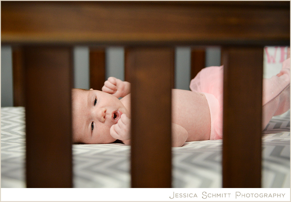newborn baby photography crib