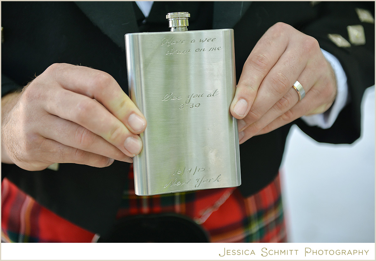groom wedding flask