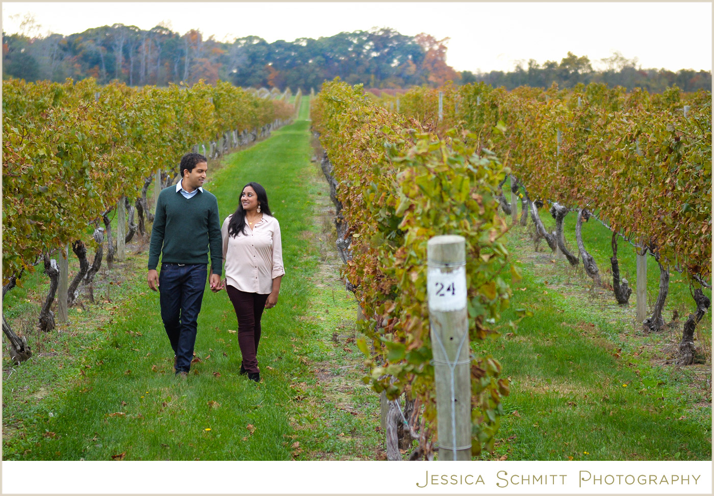 long island winery engagement session