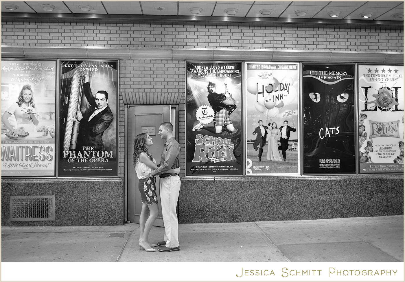 broadway nyc engagement photography