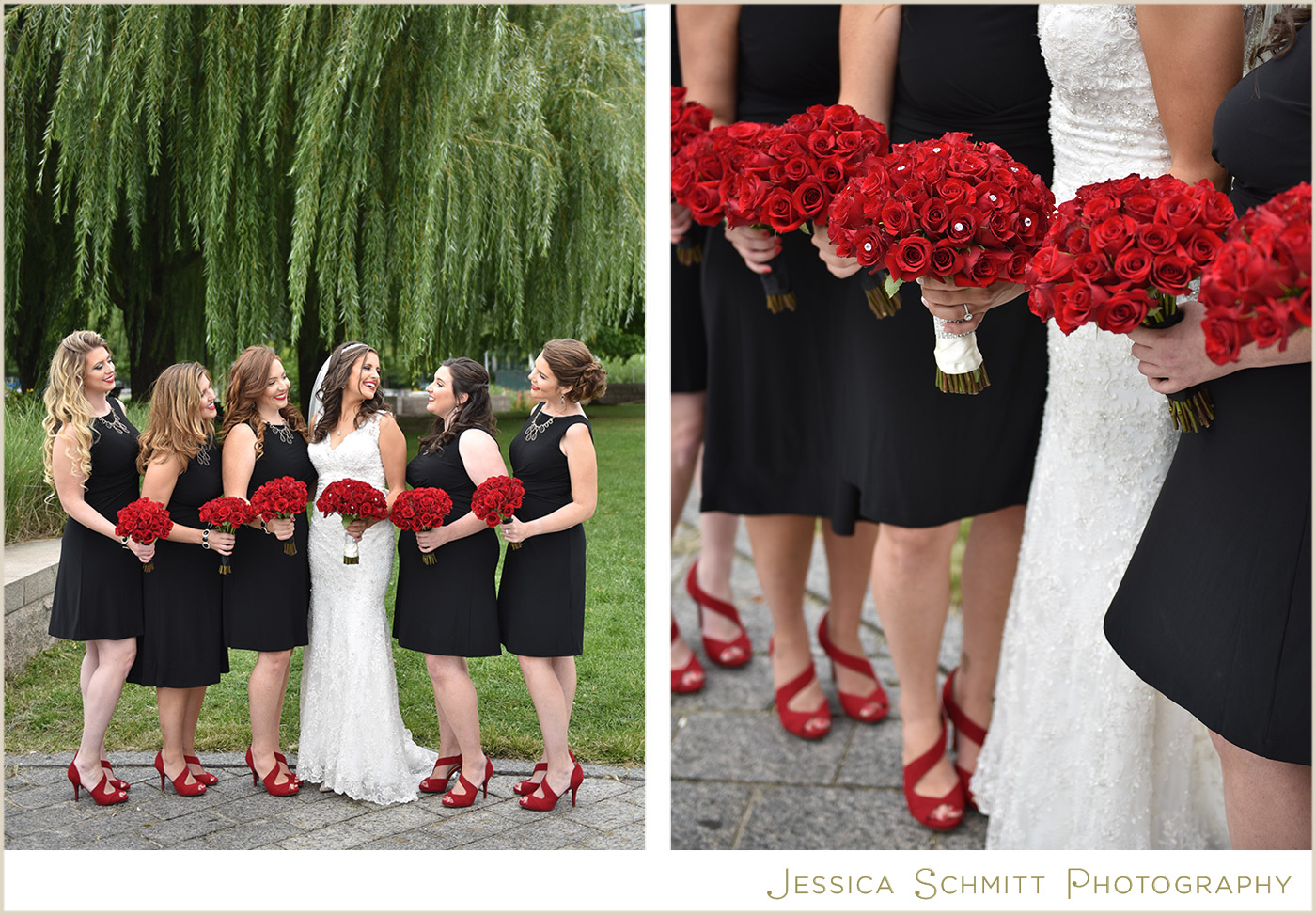 red and black wedding