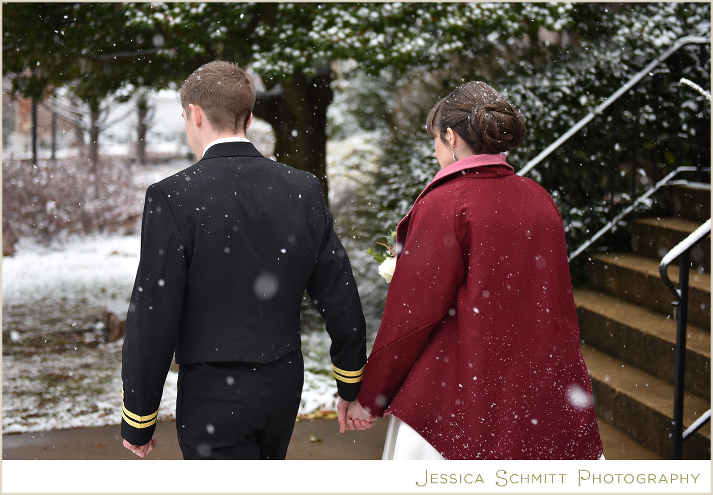 winter wedding photography snow