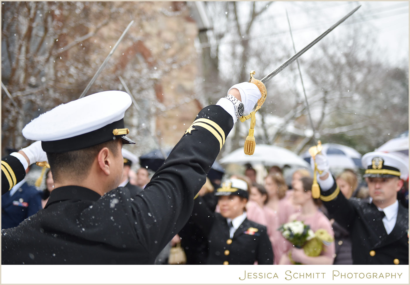 military sword arch wedding