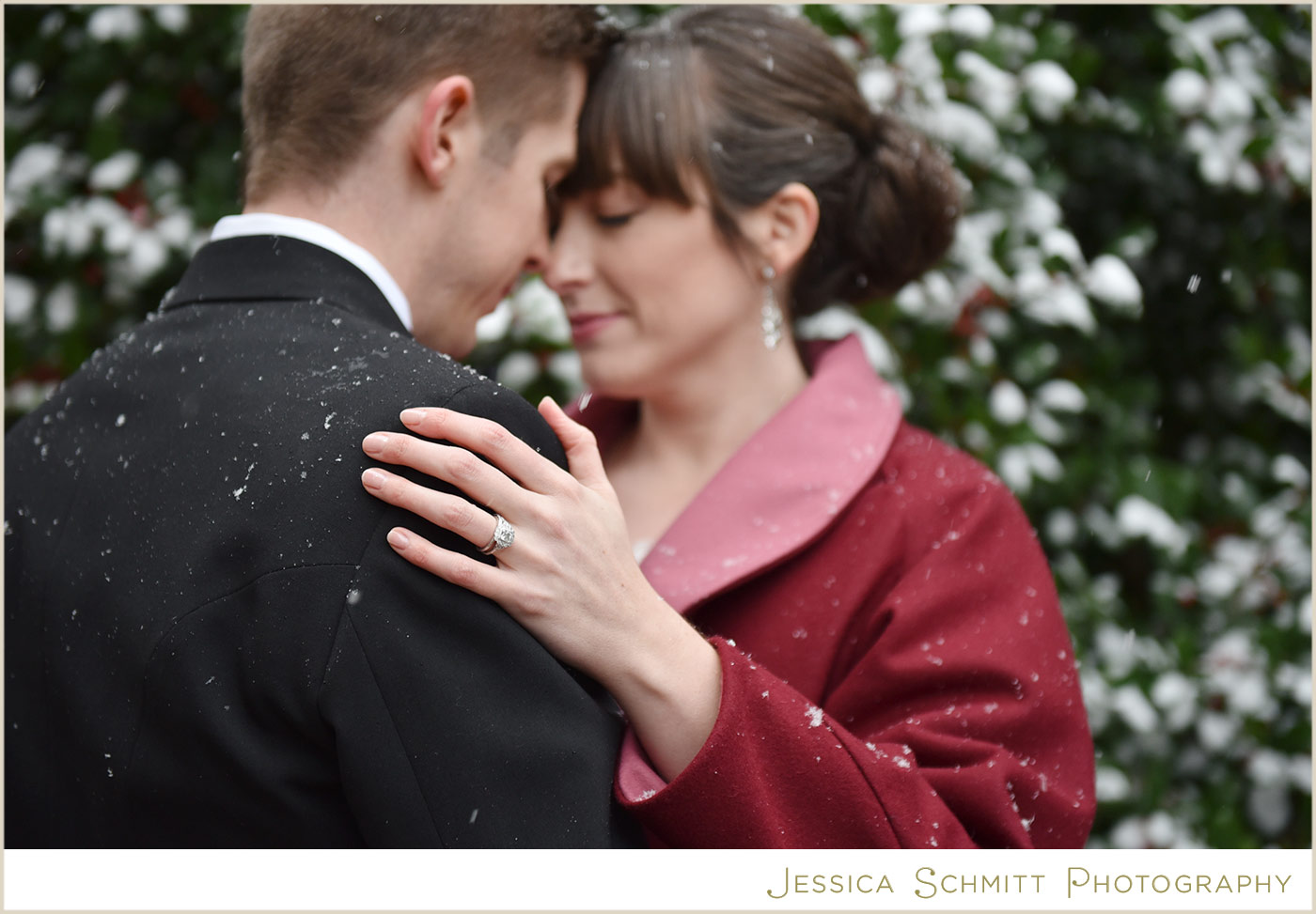winter wedding photography snow