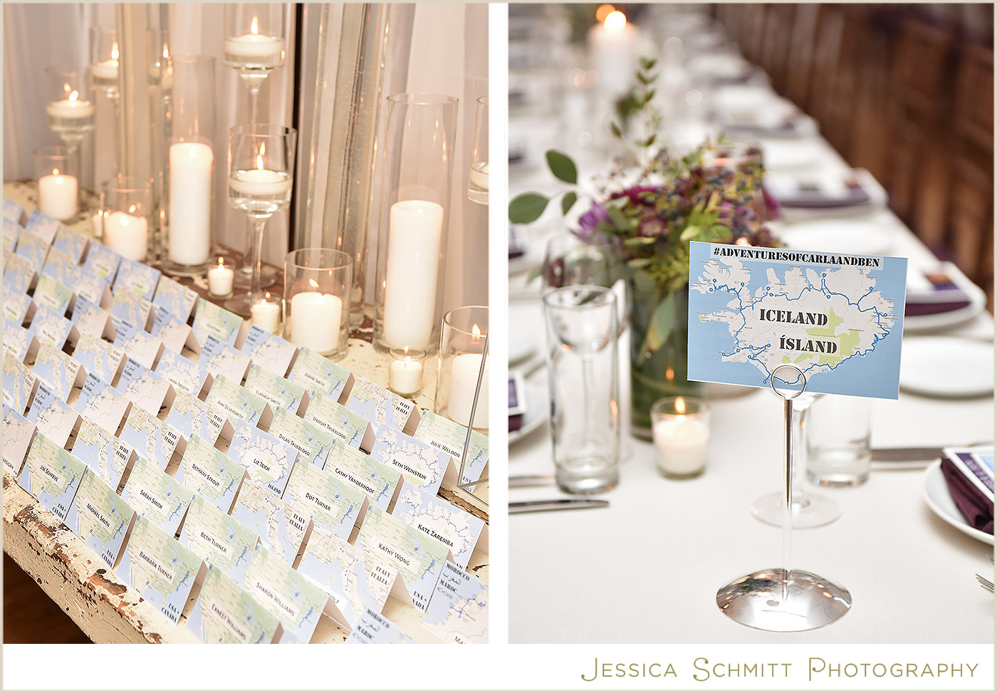 map place cards, escort cards