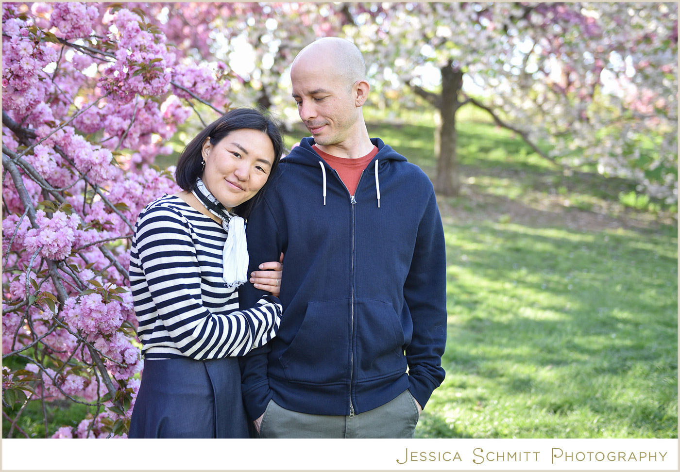 cherry blossom engagement photography nyc