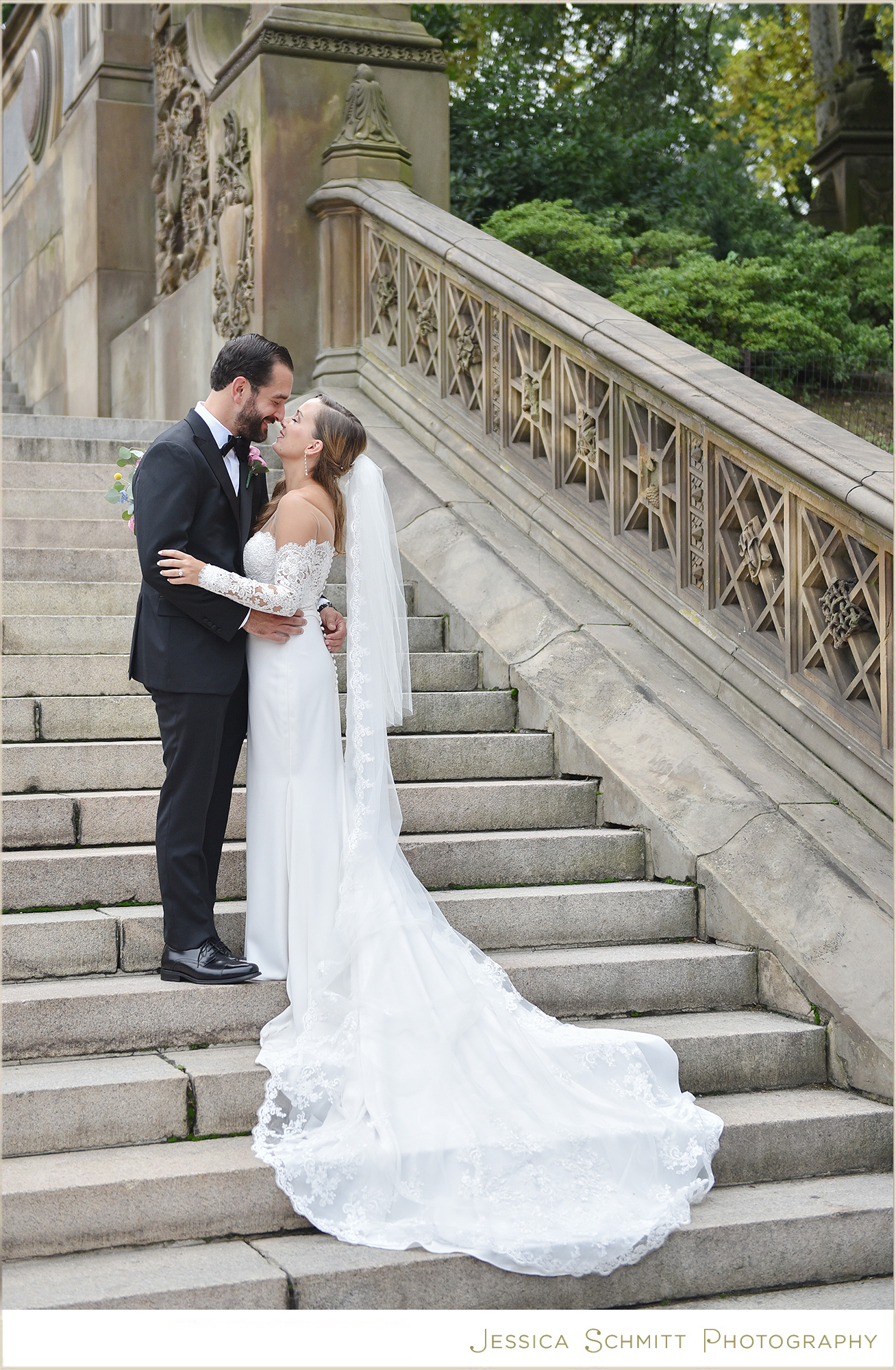 central park bethesda terrace wedding photo