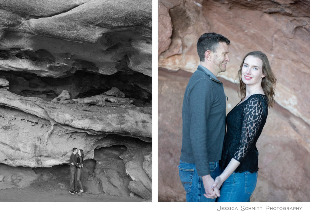 red rocks engagement photography