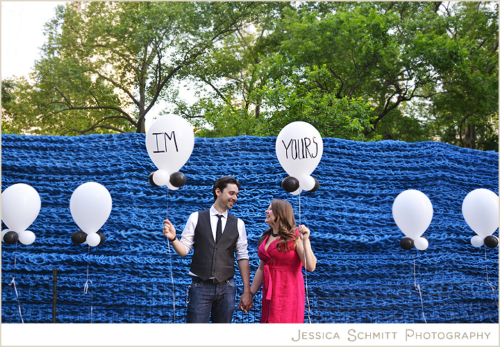 Engagement photography, Madison Square Park Art, NYC