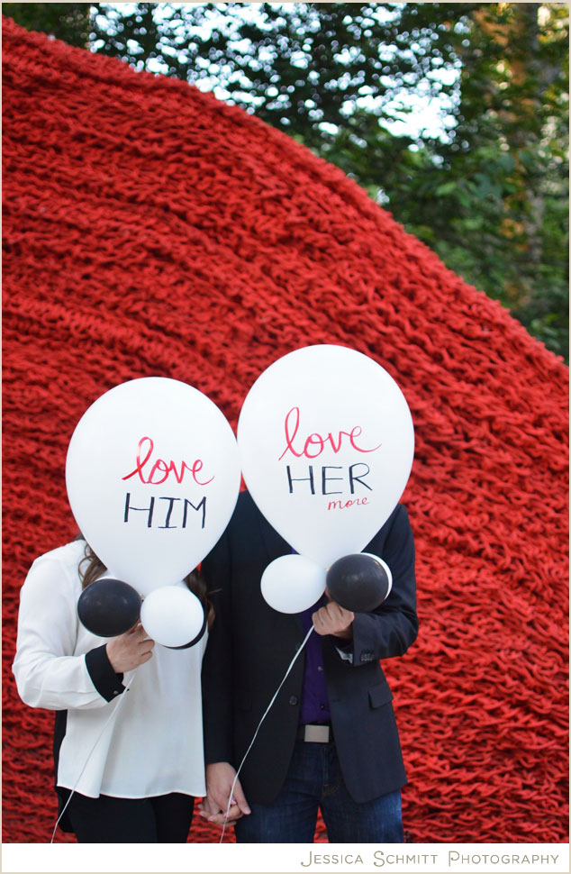 Engagement Photography with balloons, NYC