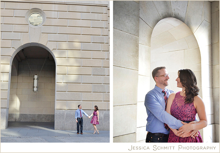 Federal triangle wedding engagement photography