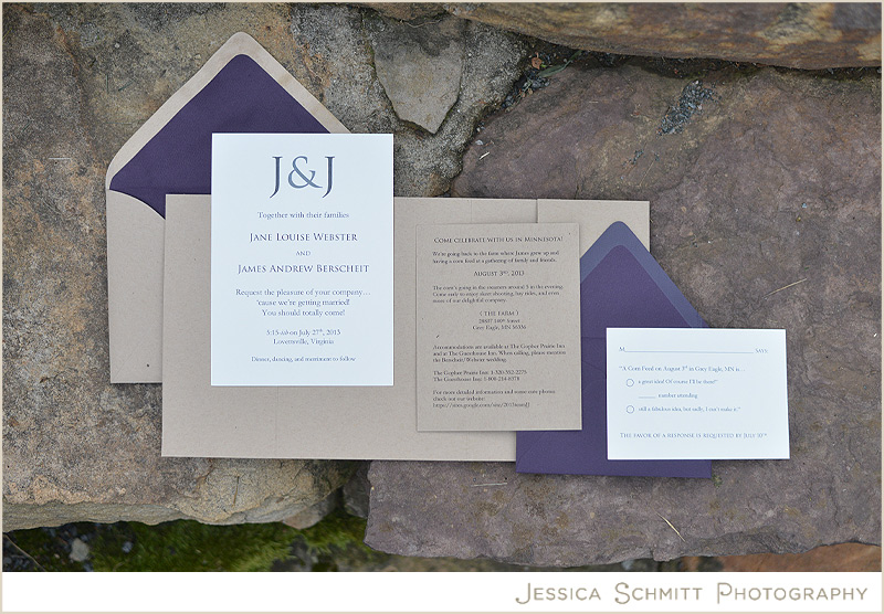 simple DIY wedding invitation paper source