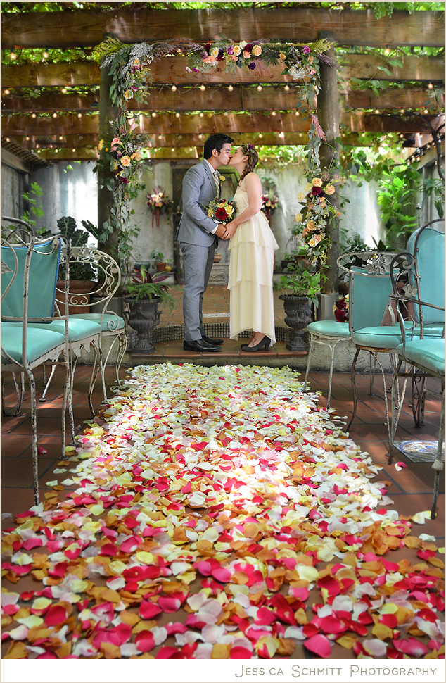 Unique wedding ideas aisle runner petals