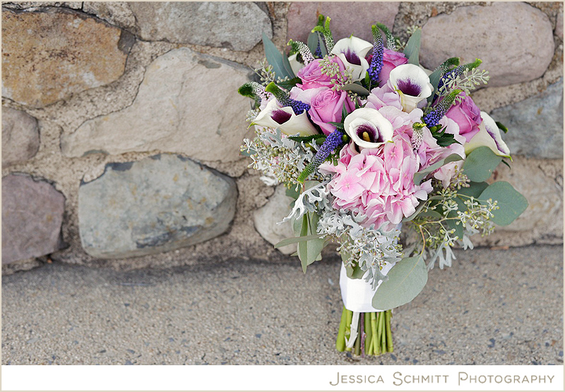 Calla Lily bouquet pink and purple