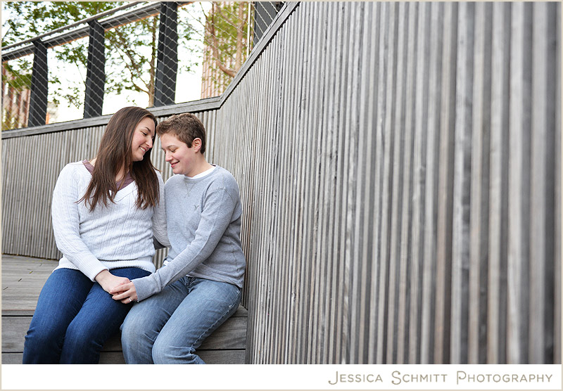 engagement photography NYC the high line, modern, artistic, unique