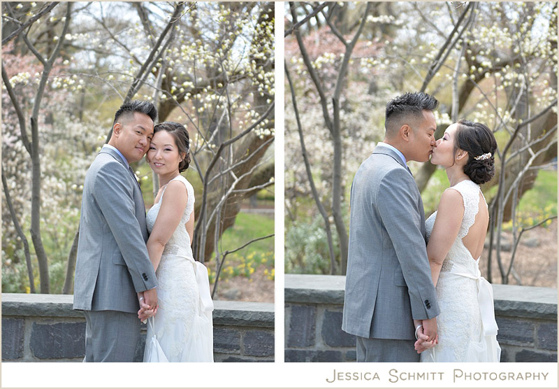 central park wedding photography, cherry blossoms, elopement