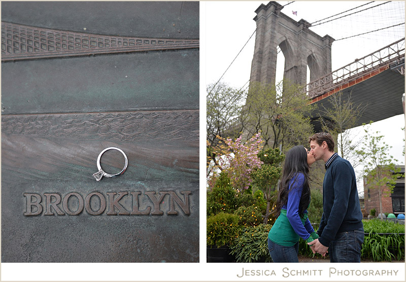 brooklyn bridge engagement photography 