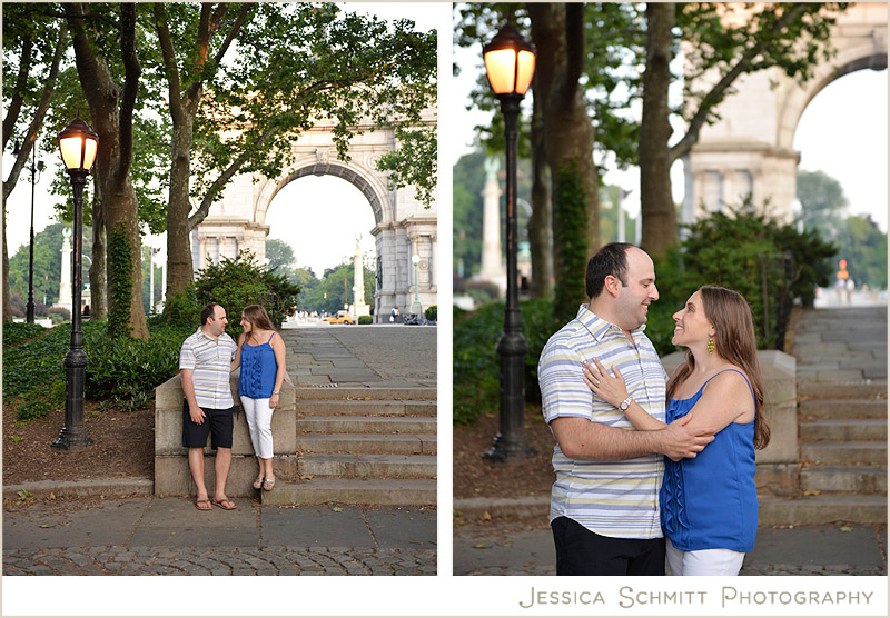 Grand Army Plaza Brooklyn wedding engagement photography