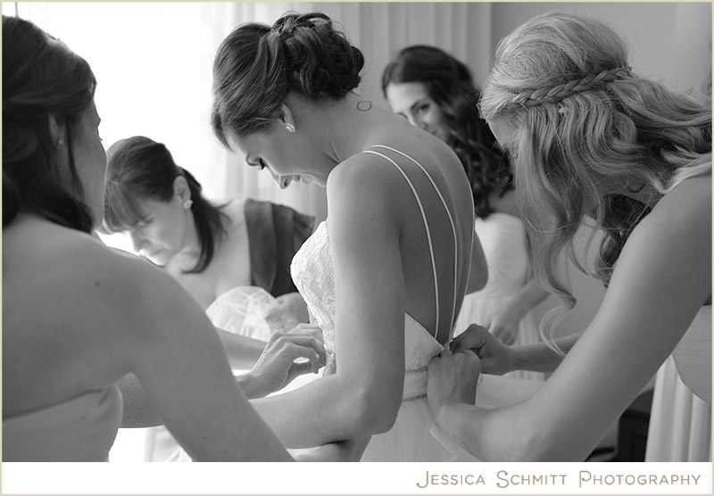 modern beautiful bride gets ready wedding photography