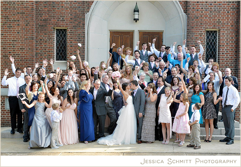 large group wedding photography
