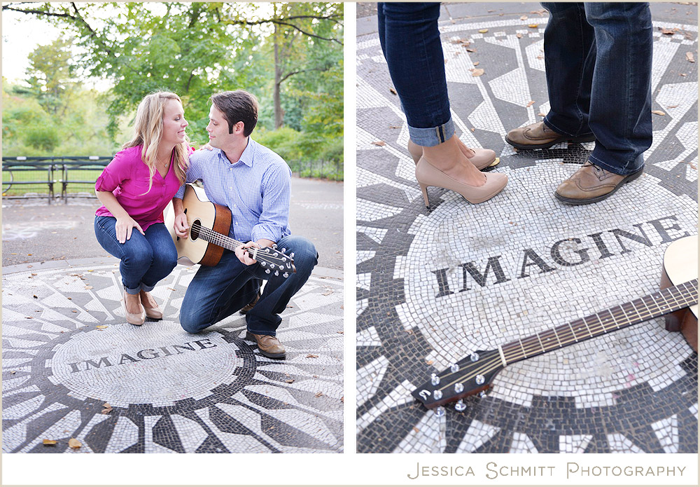 strawberry fields engagement photography nyc