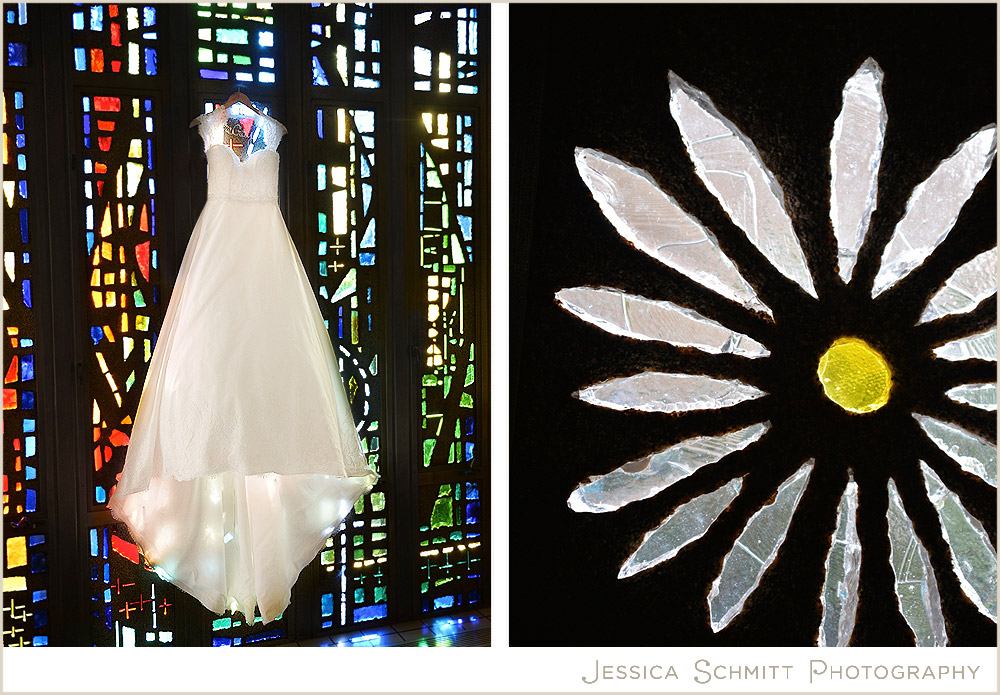 wedding dress stained glass
