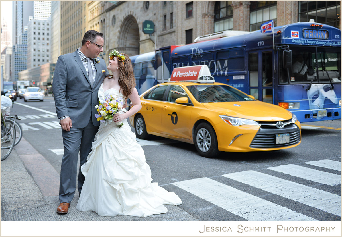 taxi wedding nyc photography