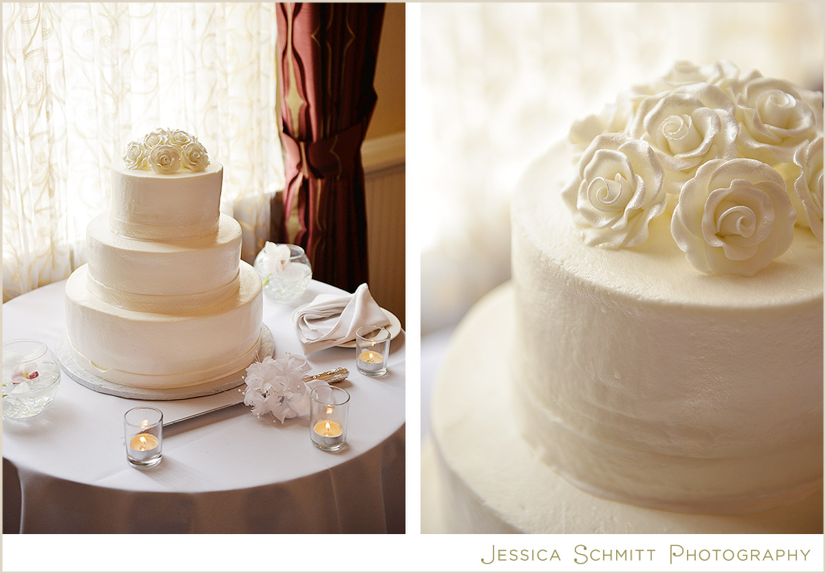 wedding cake white flowers