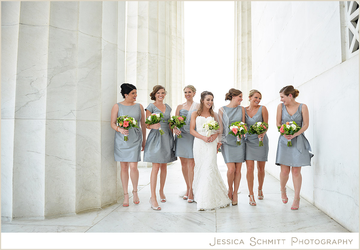 wedding photography Washington DC Lincoln Memorial