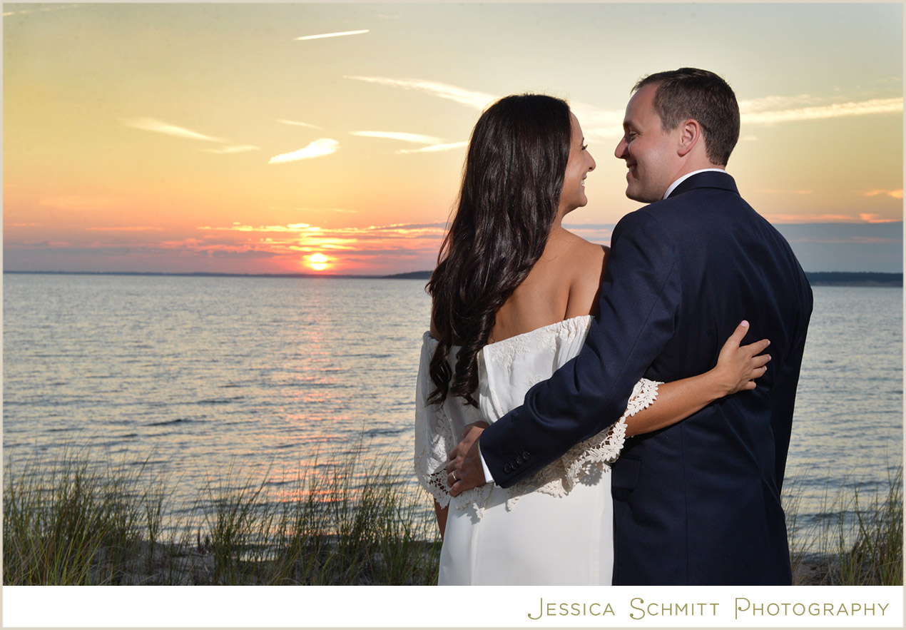 Hamptons sunset wedding