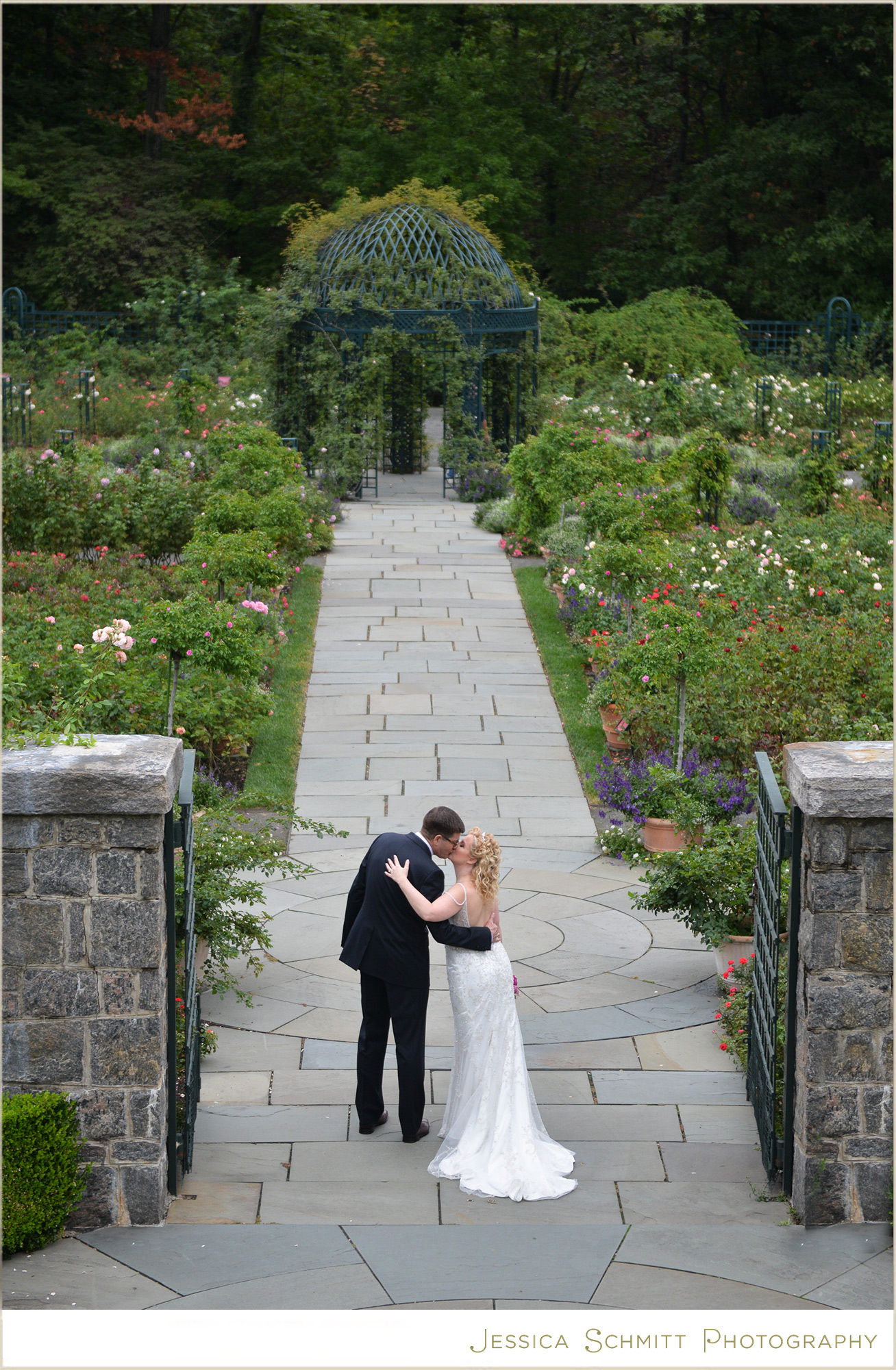 New York Botanical Garden Wedding Photography, rose garden
