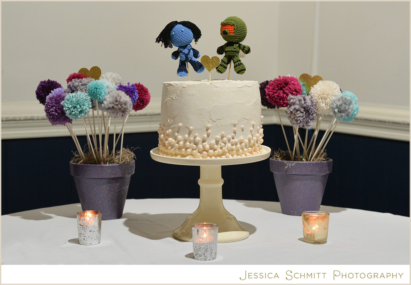 yarn wedding cake