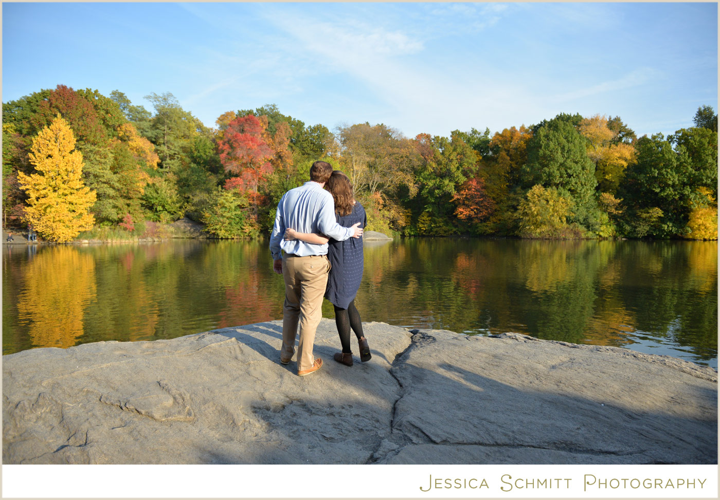 central park engagement fall