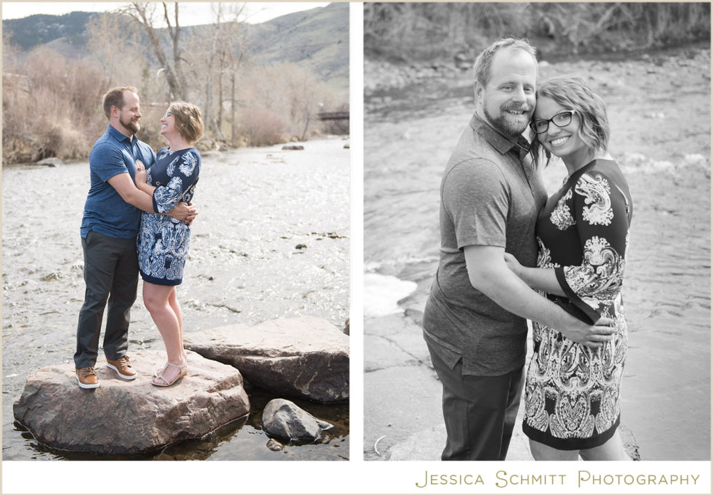 Golden, Colorado, engagement photography, clear creek