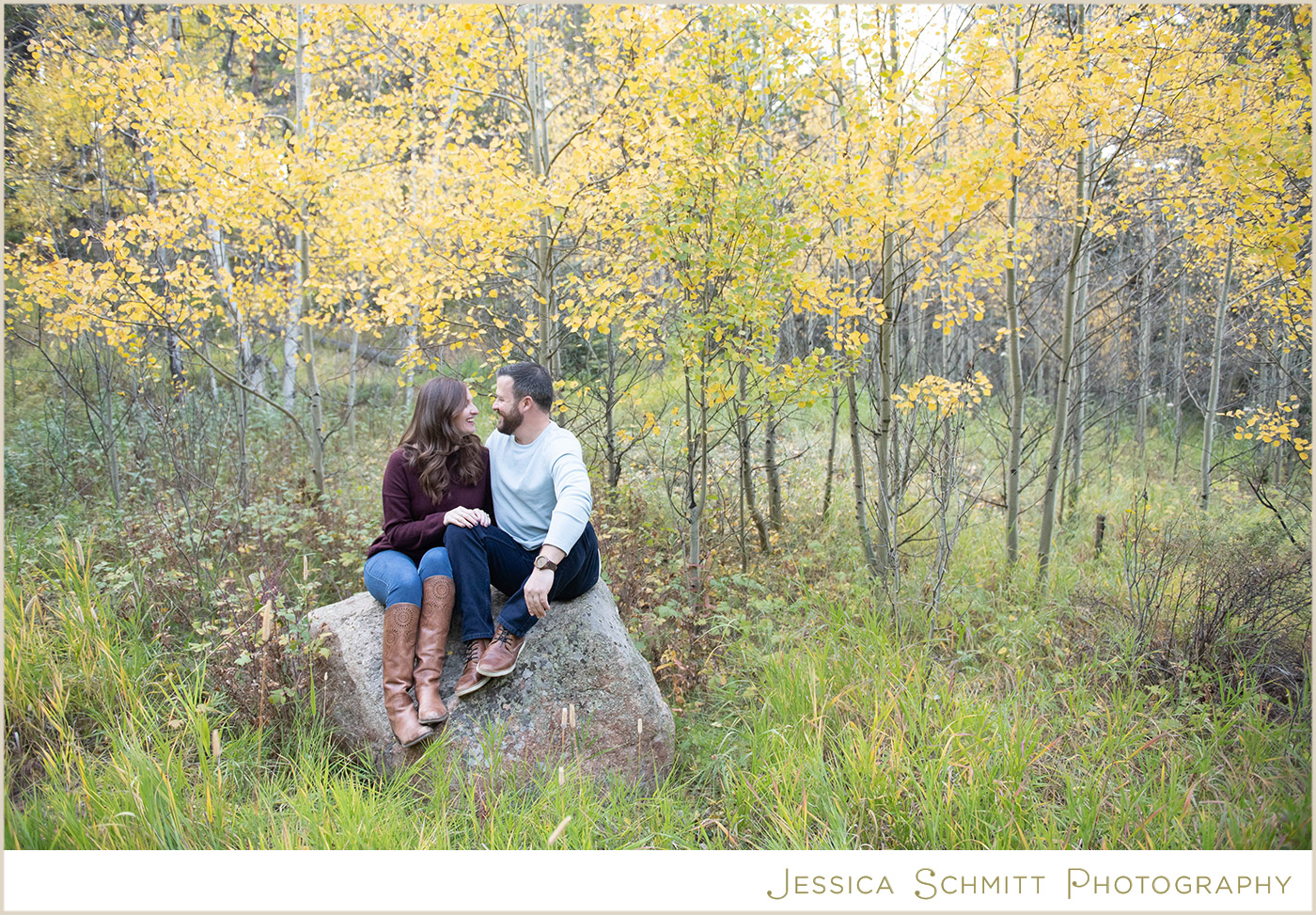 colorado aspens engagement photography