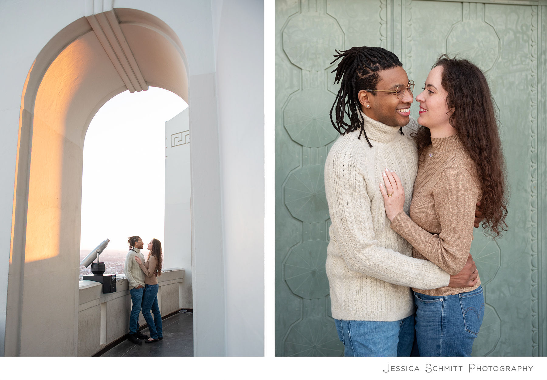 Griffith Observatory, California, engagement session