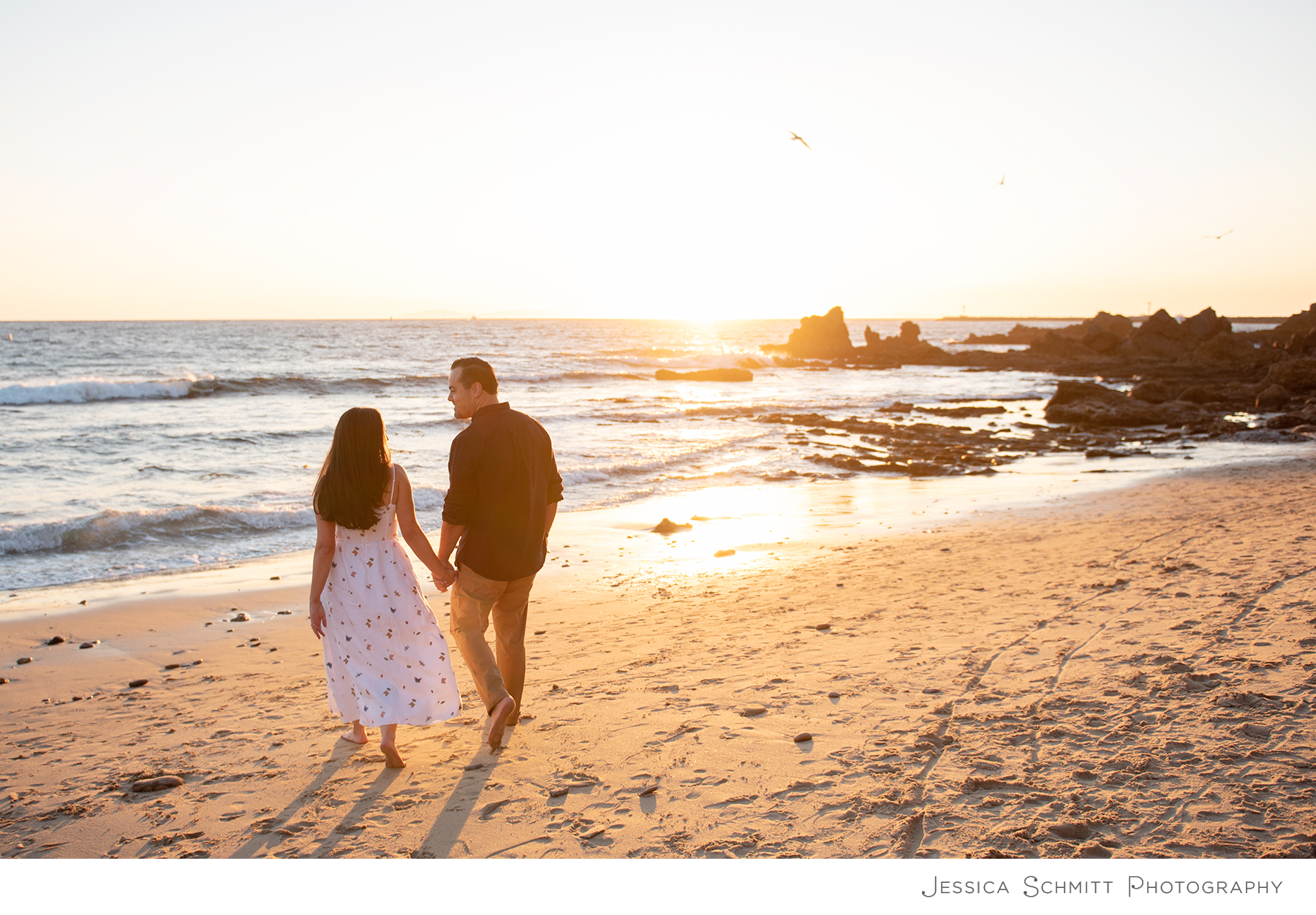 corona del mar, california, engagement