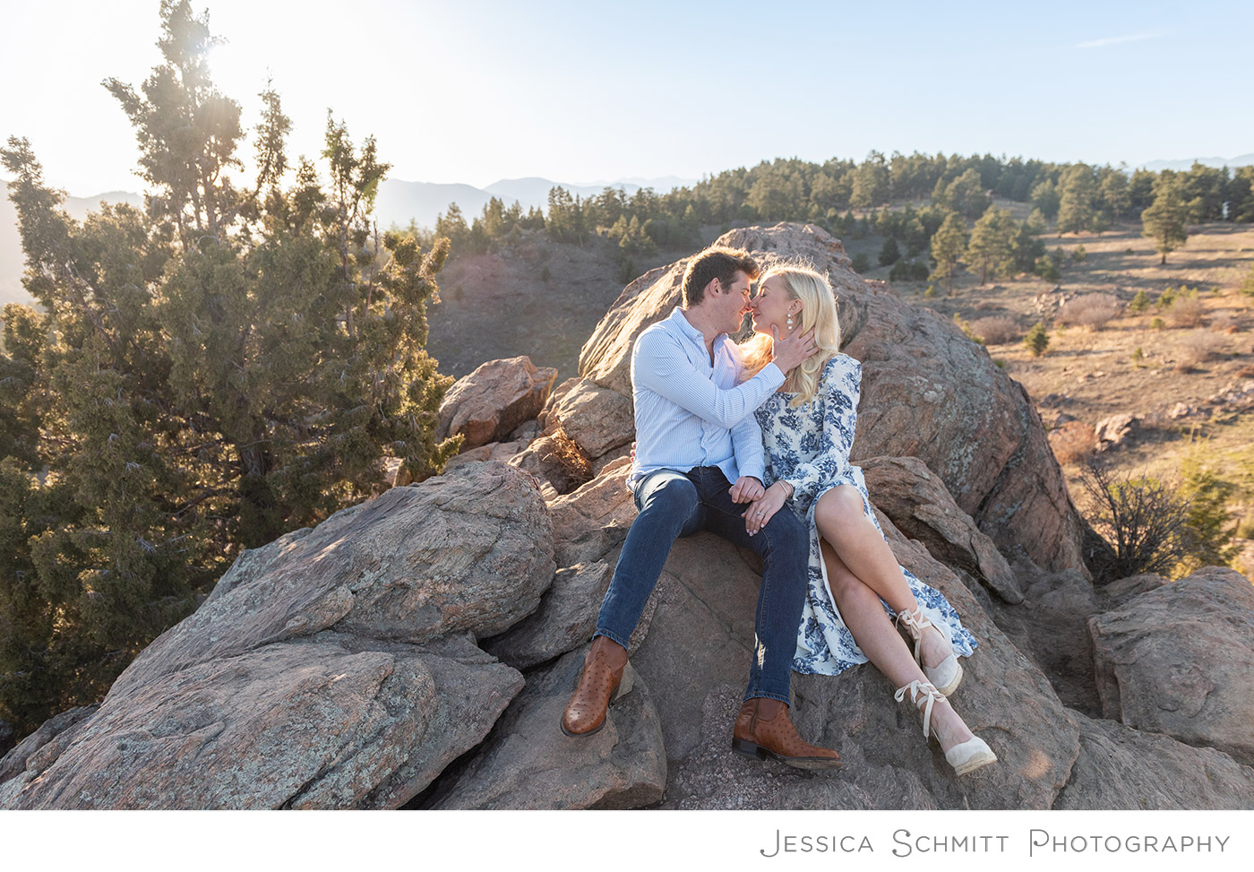 Mt Falcon engagement, colorado