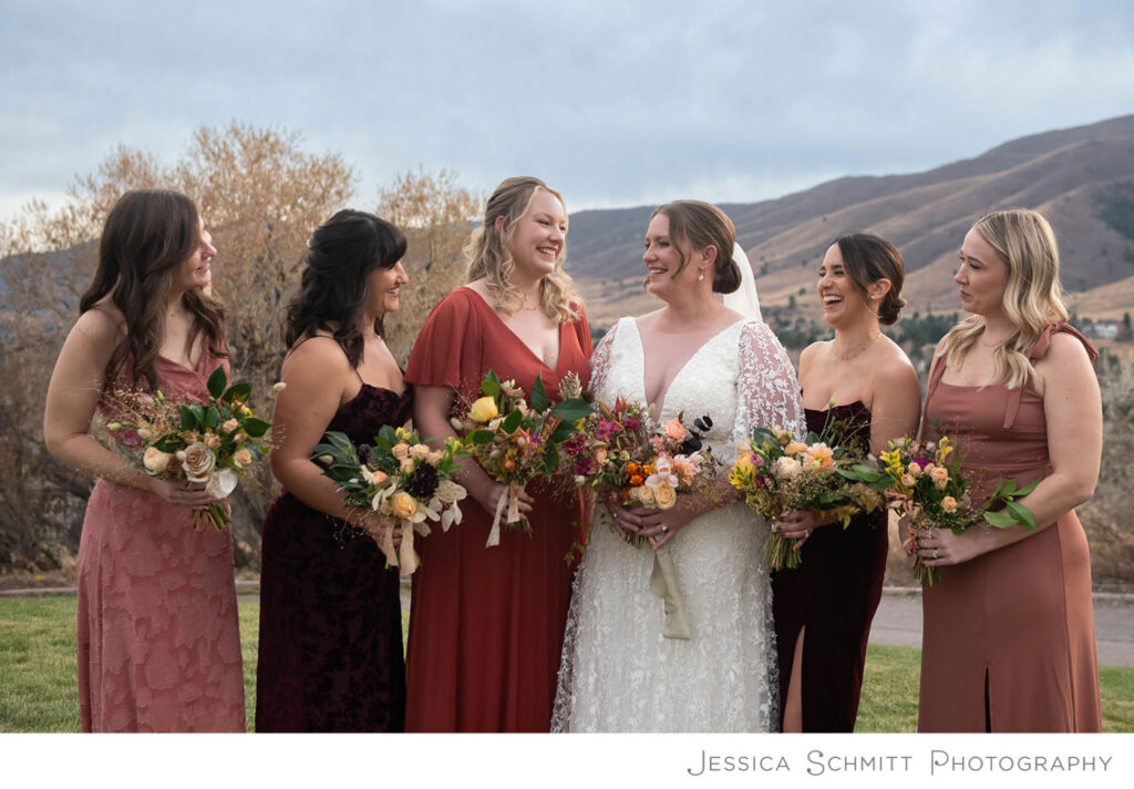 bridesmaids, fall colors
