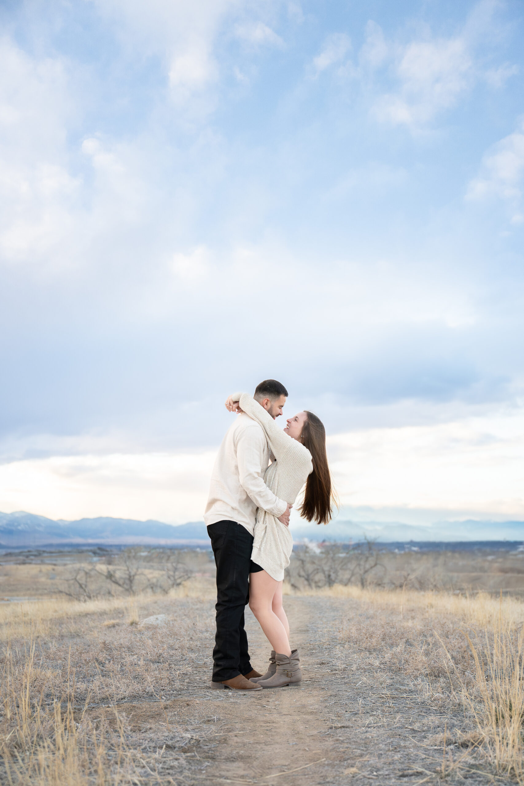 denver winter engagement session, colorado wedding photographer